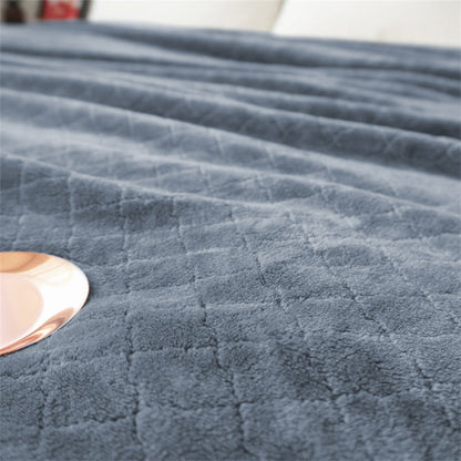 130x150cm Throw Blanket Bed Throws Blanket Plush Blanket Sofa Blanket Blue