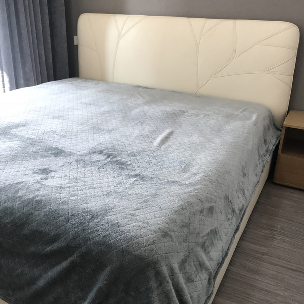 130x150cm Throw Blanket Bed Throws Blanket Plush Blanket Sofa Blanket Grey