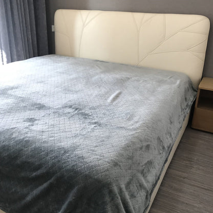 130x150cm Throw Blanket Bed Throws Blanket Plush Blanket Sofa Blanket Grey