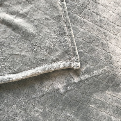 150x200cm Throw Blanket Bed Throws Blanket Plush Blanket Sofa Blanket Grey