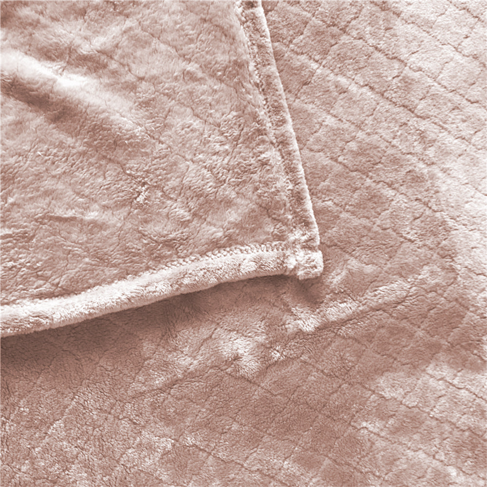 130x150cm Throw Blanket Bed Throws Blanket Plush Blanket Sofa Blanket Pink
