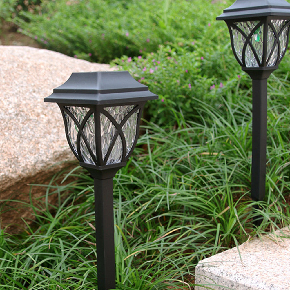 Solar Firework Light Solar Powered Lamps Ground Lights Patio Stake Walkway Outdoor Garden Decor -White