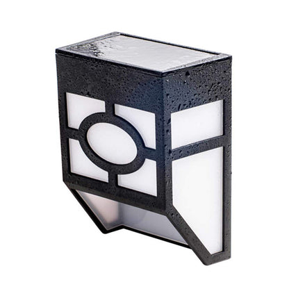 Solar Wall Light 4Pcs Solar Wall Lamp Garden Fence Light Outdoor Decor Solar Powered Night Light -Warm