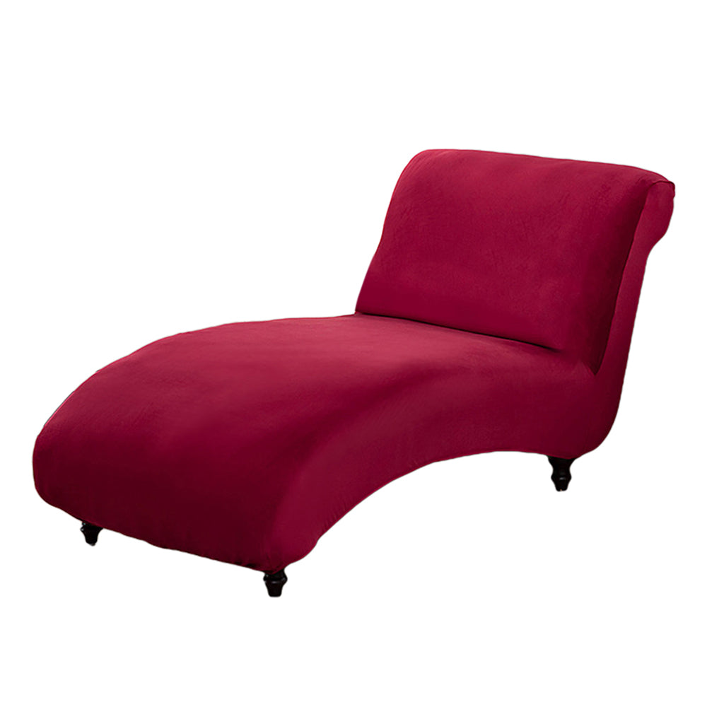 Chaise Lounge Cover Stretch Slipcover Armless Lounge Chair Cover Sofa Cover Red