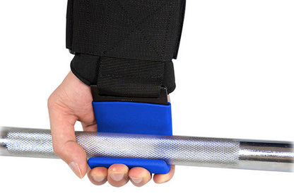 Weight Lifting Hooks Hand Grip Support Wrist Straps for Men and Women-Blue