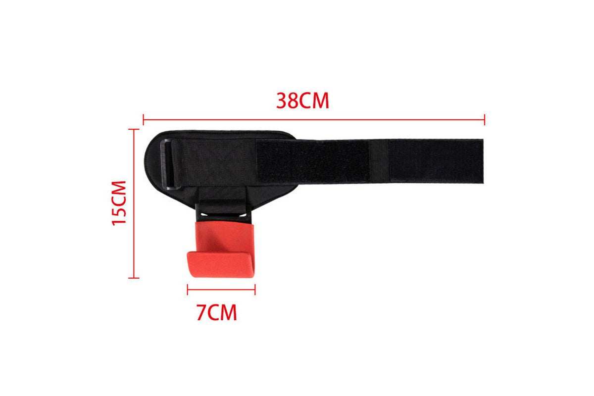 Weight Lifting Hooks Hand Grip Support Wrist Straps for Men and Women-Red