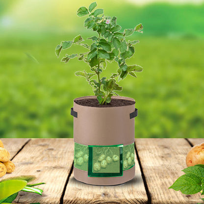 Potato Planter Bags Grow Bags Black Brown-S