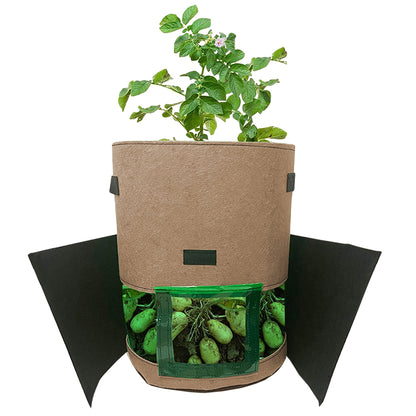 Potato Planter Bags Grow Bags Black Brown-S