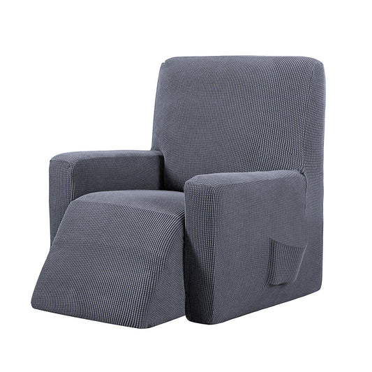 Recliner Chair Cover Stretch Recliner Cover Thick Soft Jacquard Recliner Chair Slip Cover - Grey