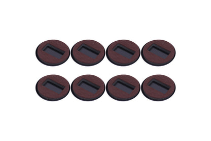8Pcs Roller Fixing Pad Office Chair Foot Pads Non-Slip Furniture Wheel Stopper-Round