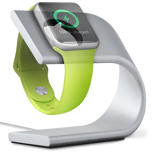 U-shaped Wireless Charger Stand for iWatch Apple Watch Silver