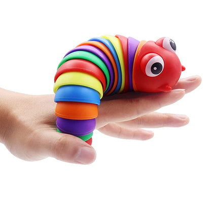 2Pcs 3D Printed Articulated Fidget Slug Sensory Snails Toys Home Decor