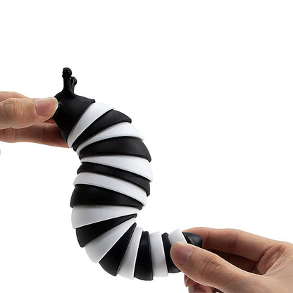 3D Printed Articulated Fidget Slug Sensory Caterpillar Toys for Children Student Office Worker Home Decor