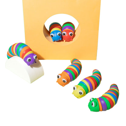 3D Printed Articulated Fidget Slug Sensory Snails Toys for Children Student Office Worker Home Decor