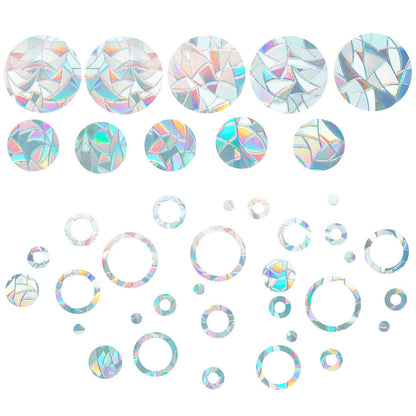 2 Set Suncatcher Window Sticker Window Clings Static Rainbow Sun Catcher Window Decal Circle and Ring