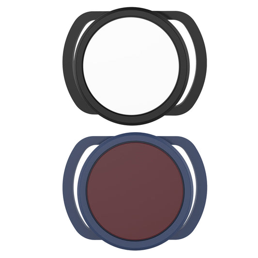 2Pcs Silicone Tracker Protective Case for Pet Collar Compatible with Apple Airtag Black and Dark Blue