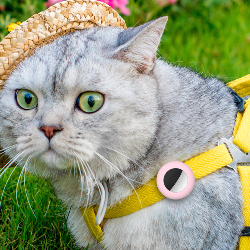 4Pcs Silicone Tracker Protective Case for Pet Collar Compatible with Apple Airtag