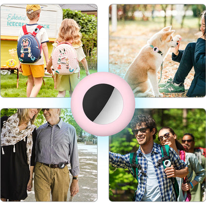 4Pcs Silicone Tracker Protective Case for Pet Collar Compatible with Apple Airtag