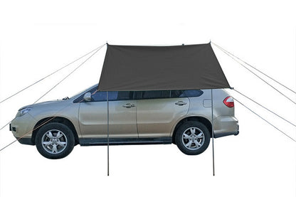 Portable Outdoor Camping Car Travel Tent Car Tailgate Shade Awning Canopy-Black