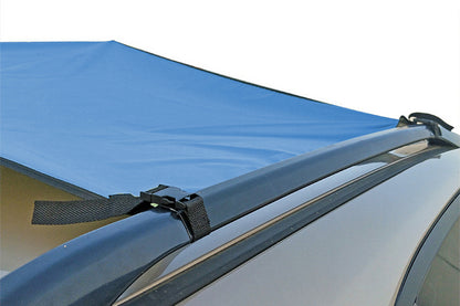 Portable Outdoor Camping Car Travel Tent Car Tailgate Shade Awning Canopy-Blue