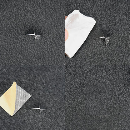 Self Adhesive 5 Piece Leather Repair Patch - Black