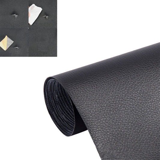 Self Adhesive 5 Piece Leather Repair Patch - Black