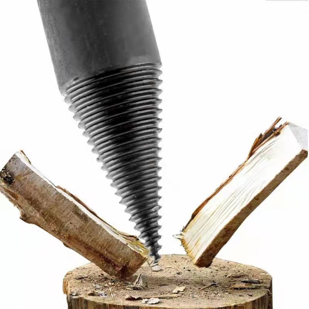 Wood Splitting Drill Bit Set Firewood Log Splitter Removable Screw Splitting Cone Driver -32mm