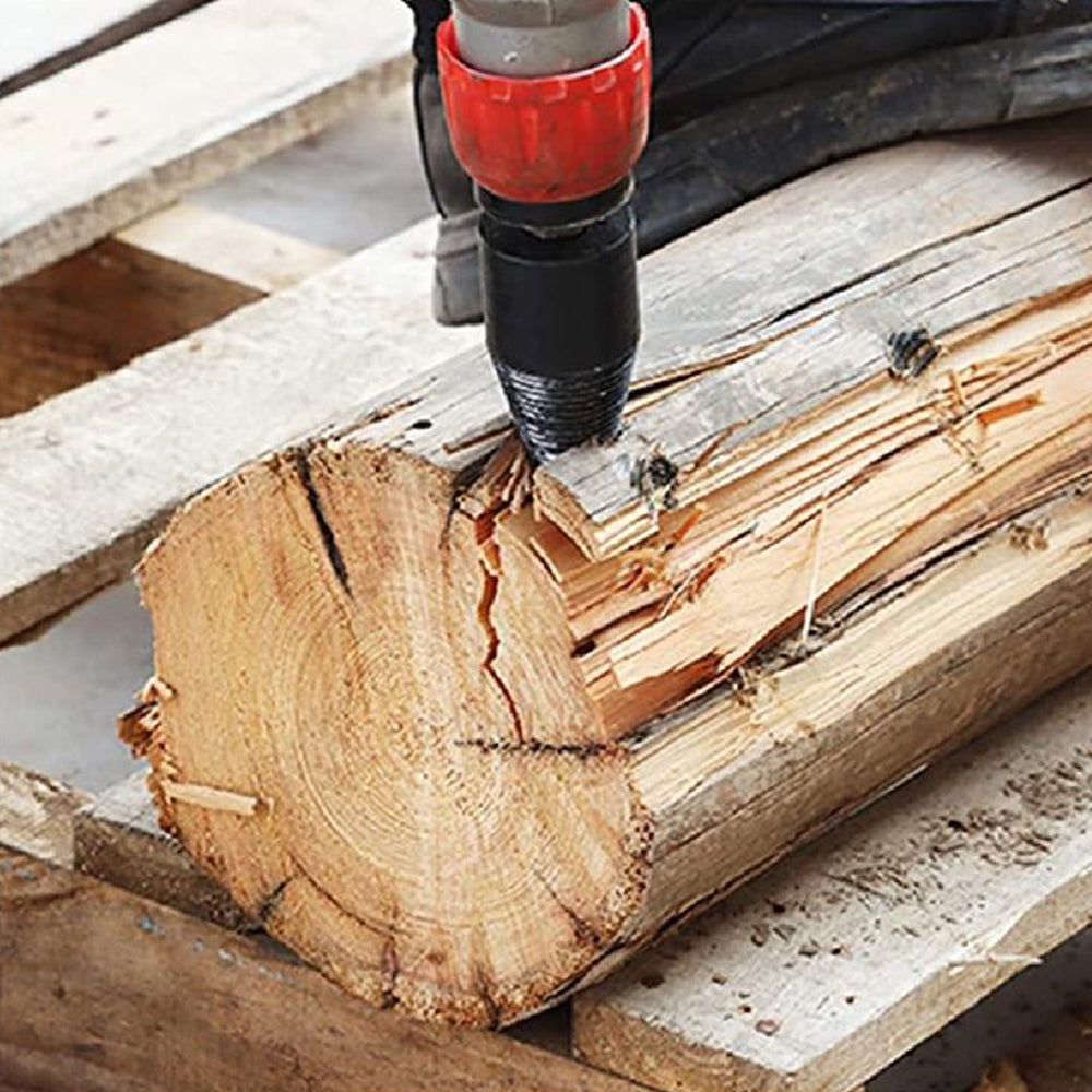Wood Splitting Drill Bit Set Firewood Log Splitter Removable Screw Splitting Cone Driver -32mm