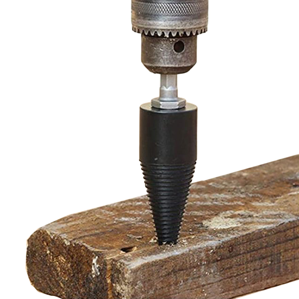 Wood Splitting Drill Bit Set Firewood Log Splitter Removable Screw Splitting Cone Driver -32mm