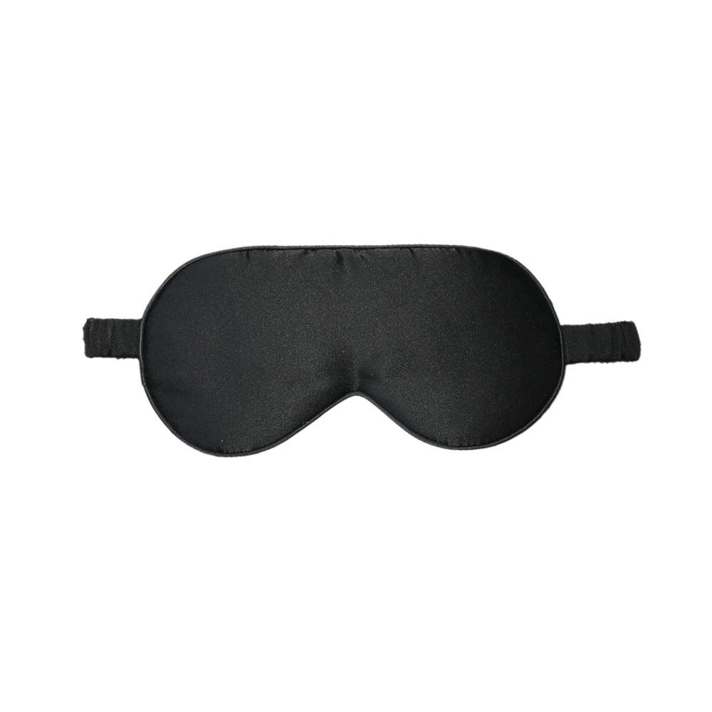 Pure Mulberry Silk Eye Mask Soft Padded Sleep Eye Mask Black