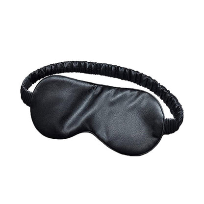 2X Light Blocking Pure Mulberry Silk Eye Masks Black Navy Blue