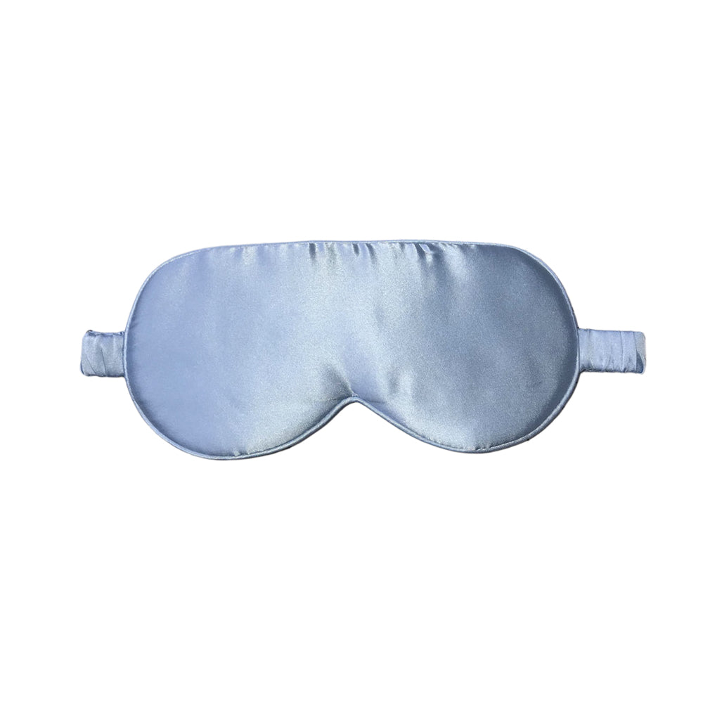 2X Light Blocking Pure Mulberry Silk Eye Masks Blue Pink