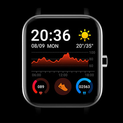 2X Smart Watch Touch Screen Fitness Tracker Sports Smartwatch Heart Rate Monitor Black Grey