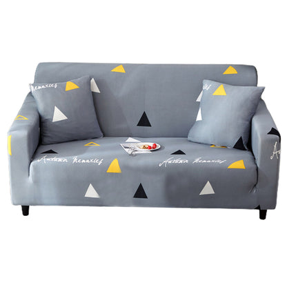 2 Seats Printed Sofa Cover Stretch Couch Cover Style 2
