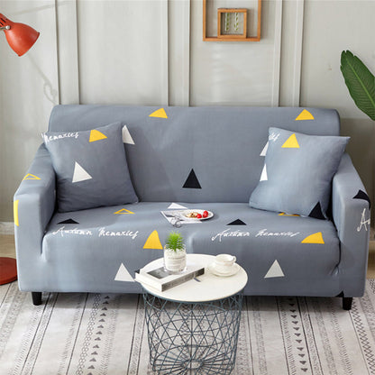 3 Seats Printed Sofa Cover Stretch Couch Cover Style 2