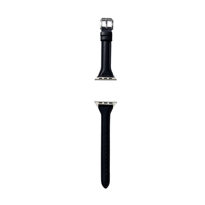 2X Leather Watch Band Compatible with Apple iWatch 42mm 44mm 45mm Black Grey