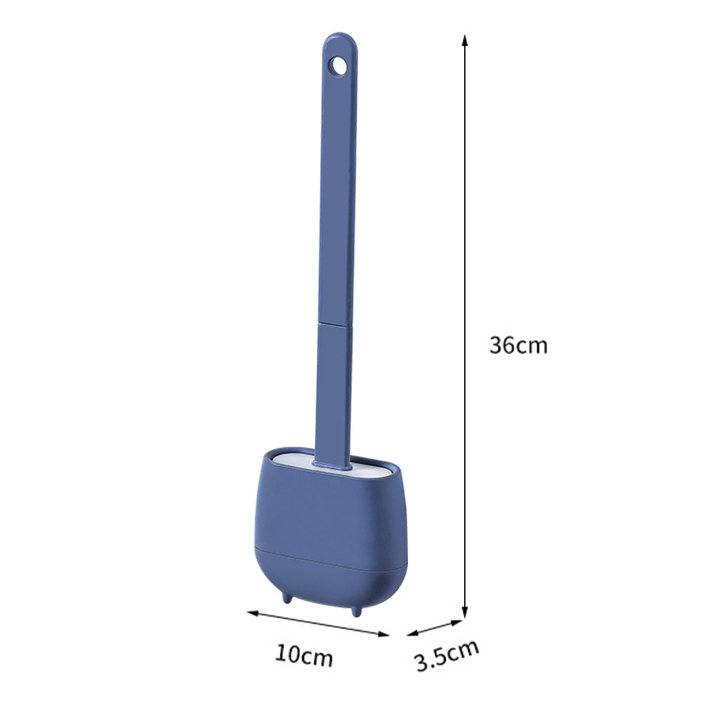 2X Toilet Brush and Holder Wall Mounted Cleaning Brush Blue Light Green