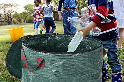 Reusable With Lid  And Handle Yard Waste Bag For Cleaning Garden Debris Leaf Trash