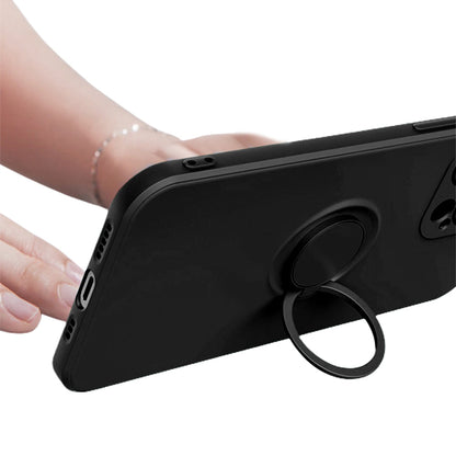Phone Case Cover For iPhone13 Pro with Ring Holder Lanyard Black