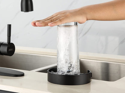 2Pcs Kitchen Sink Faucet Glass Rinser Bottle Washer Kitchen Sink Automatic Flushing Device