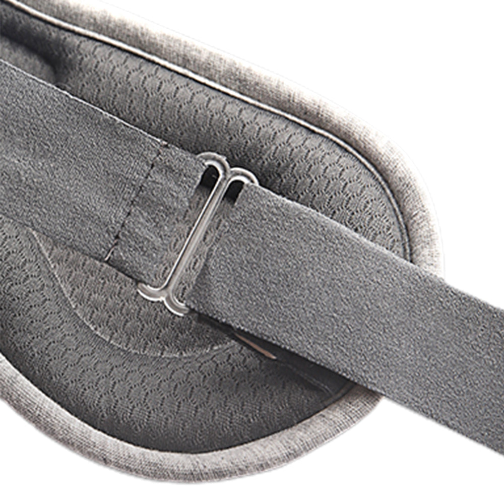 1X USB Heated Eye Mask Light Blocking Blindfold Grey