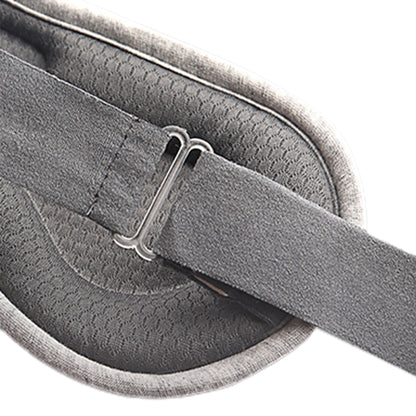 1X USB Heated Eye Mask Light Blocking Blindfold Grey