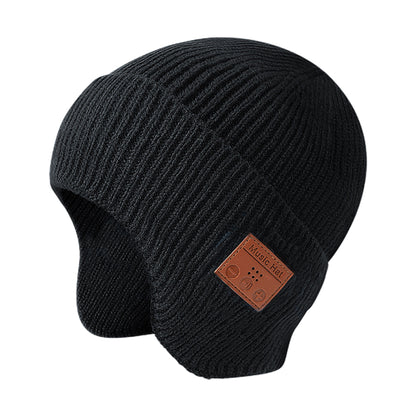 Bluetooth Beanie Wireless Bluetooth Headphone Beanie -Black