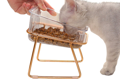 Elevated Dog Bowls Raised Pet Feeder Cat Food Water Diner Stand Set-Single Bowl Style