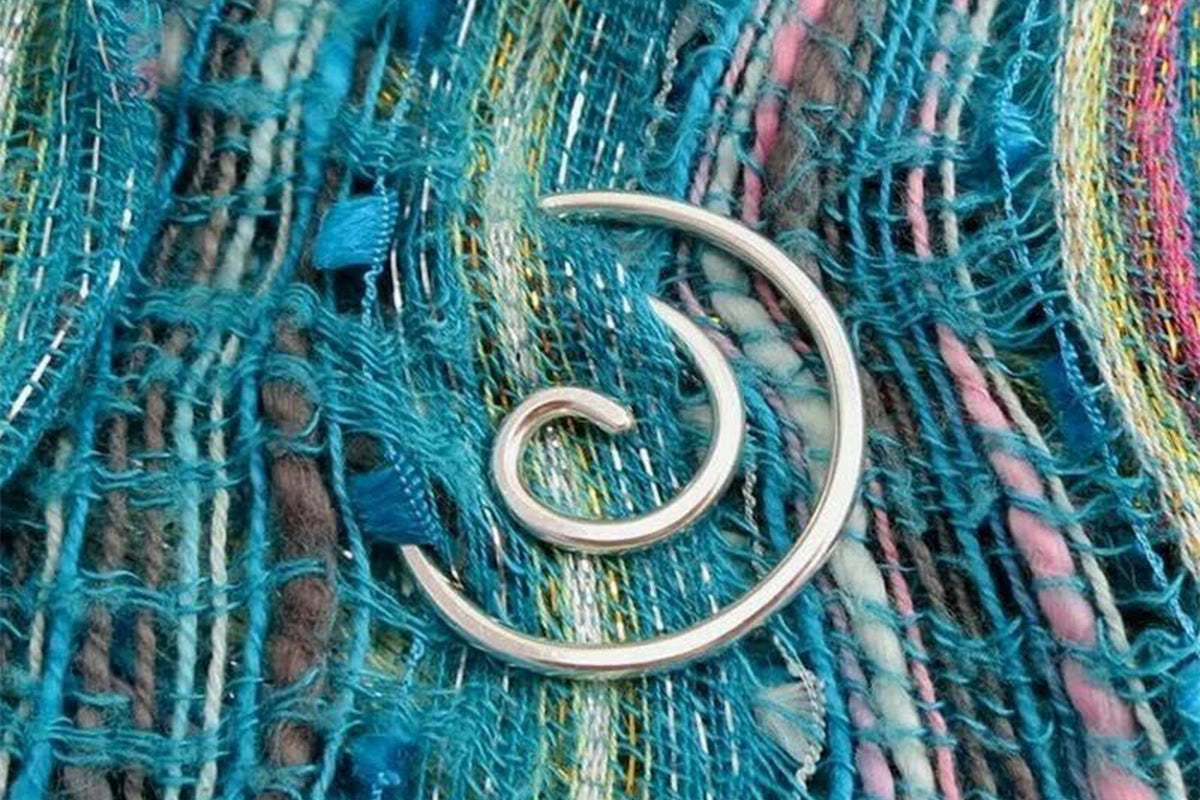 2 PCS Spiral Cable Knitting Needle Handmade Knitting Tool Cable Needle Shawl Pin-Gold