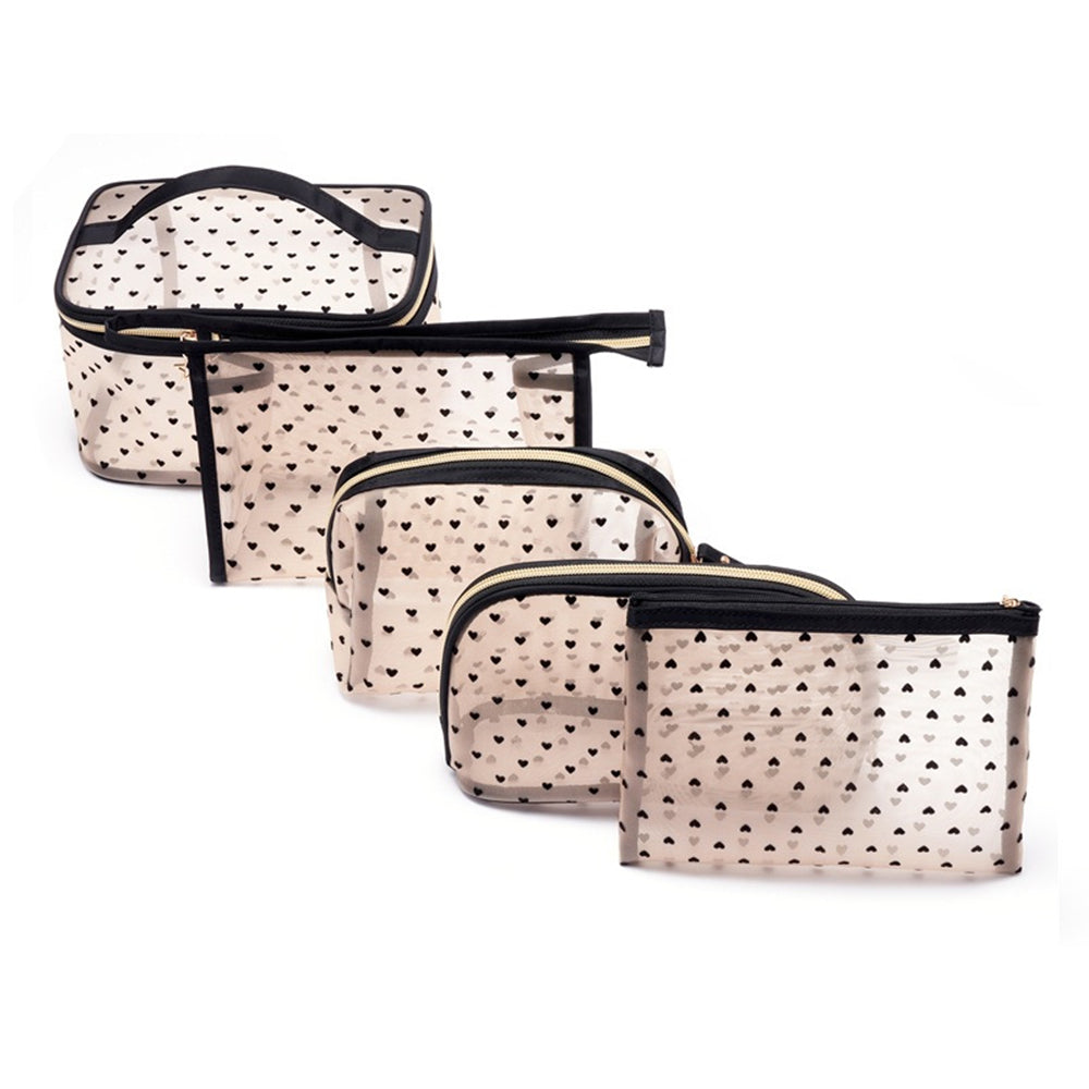5Pcs Set Makeup Bag Cosmetic Bag Makeup Brushes Organizers