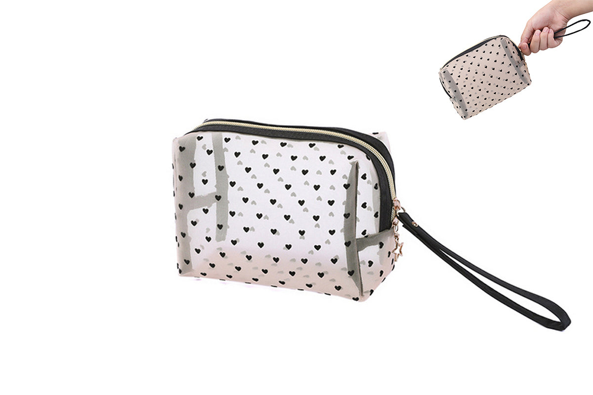 Portable Makeup Brush Bag Women Travel Makeup Brush Organizer cosmetics Pouch Bags-Small Clutch With Handle