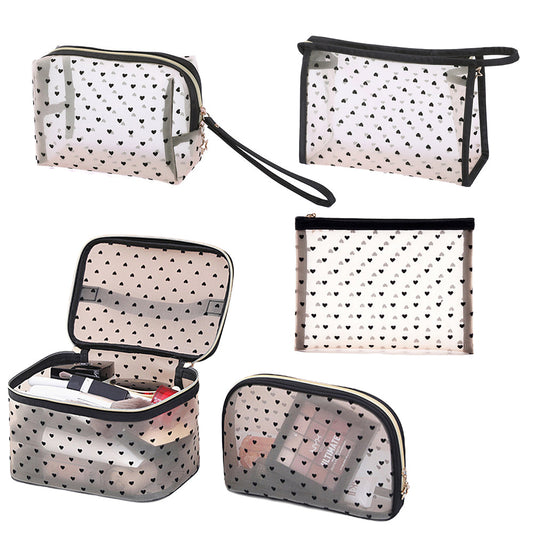 5Pcs Set Makeup Bag Cosmetic Bag Makeup Brushes Organizers