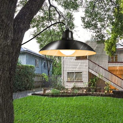 Solar Shed Lights Indoor Outdoor Hanging Light with Remote Control Warm white