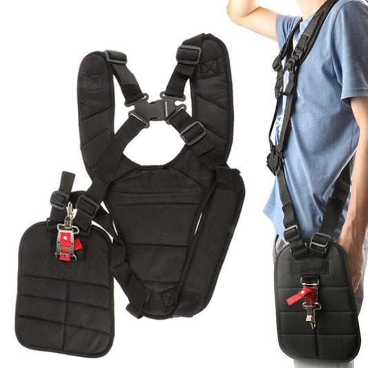 Comfort Strap Double Shoulder Trimmer Harness Garden Brush Cutter Lawn Mower Belt